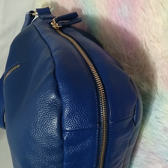 Authentic Laggo Genuine Blue Leather Hobo Shoulder Bag - Picture 10 of 16